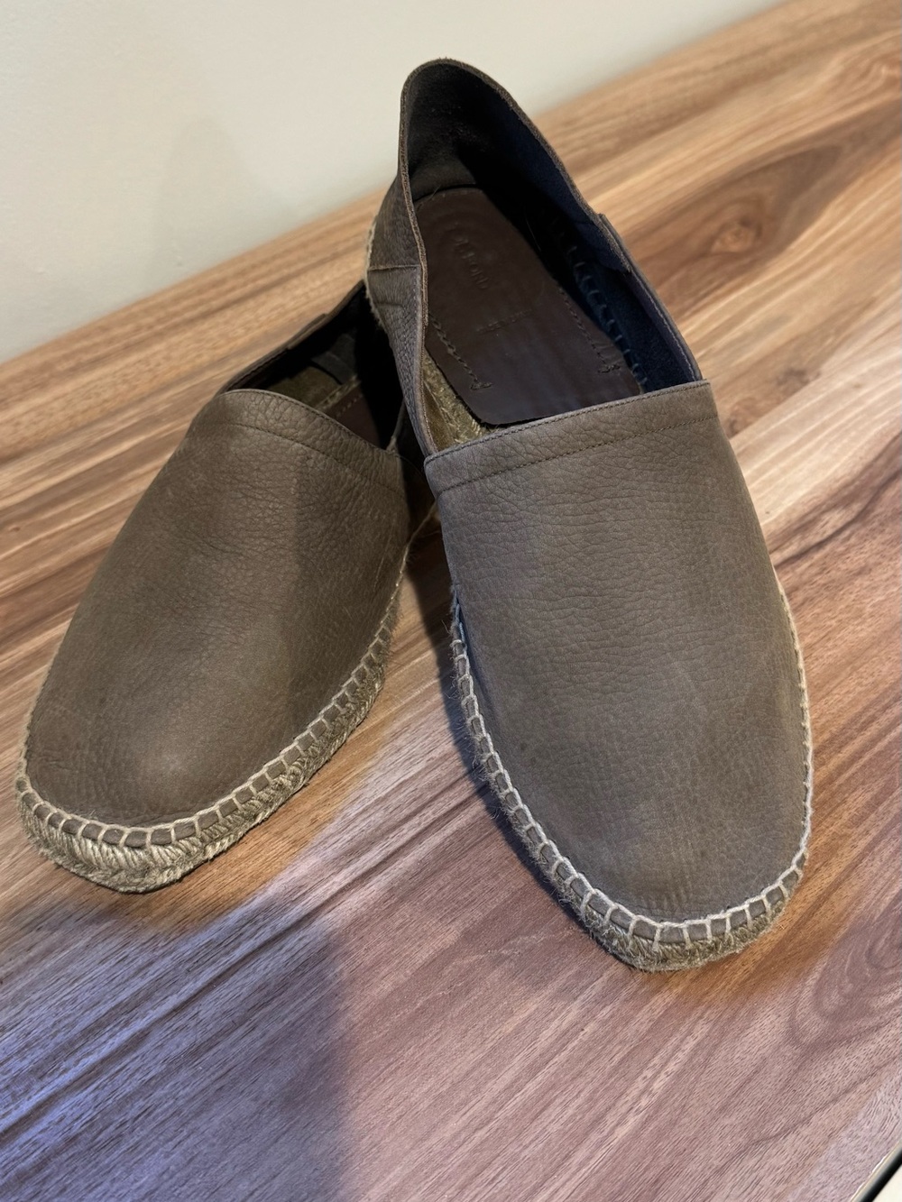 Tom Ford Brown Leather Espadrille Loafers Men’s 10 Made in Spain Luxury